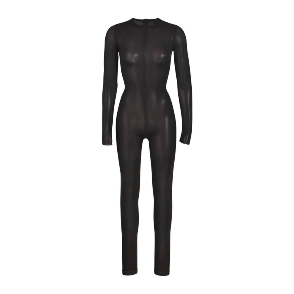 SKIMS Sheer Sculpt Catsuit Jumpsuit sold out ! NWT XS sexy bodycon bodysuit